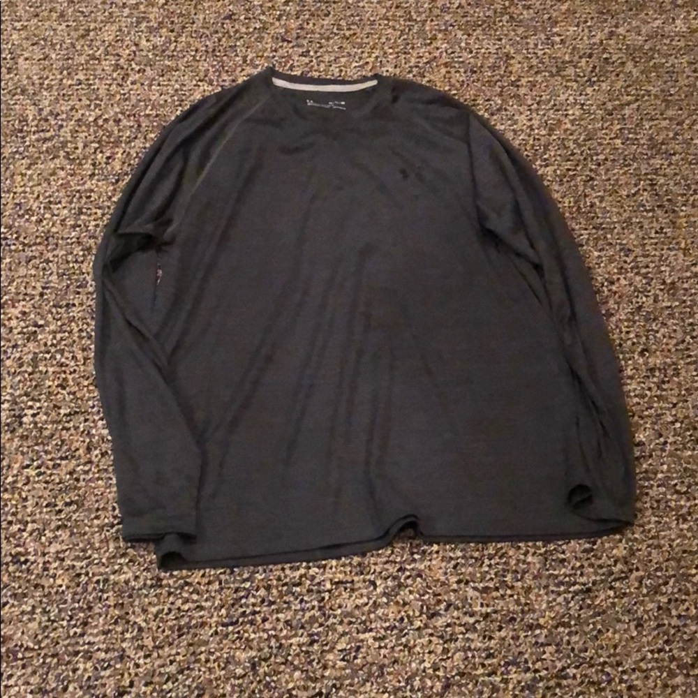 Grey Under Armour Dri Fit Long Sleeve, XL